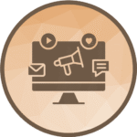 Digital marketing consulting icon showing expert business growth guidance by Priyanka Virpara Best Digital Marketing Agency